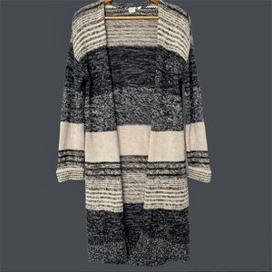 Gap Marled Stripe Open-Front Cardigan Sweater/Jacket/Coat Sz S